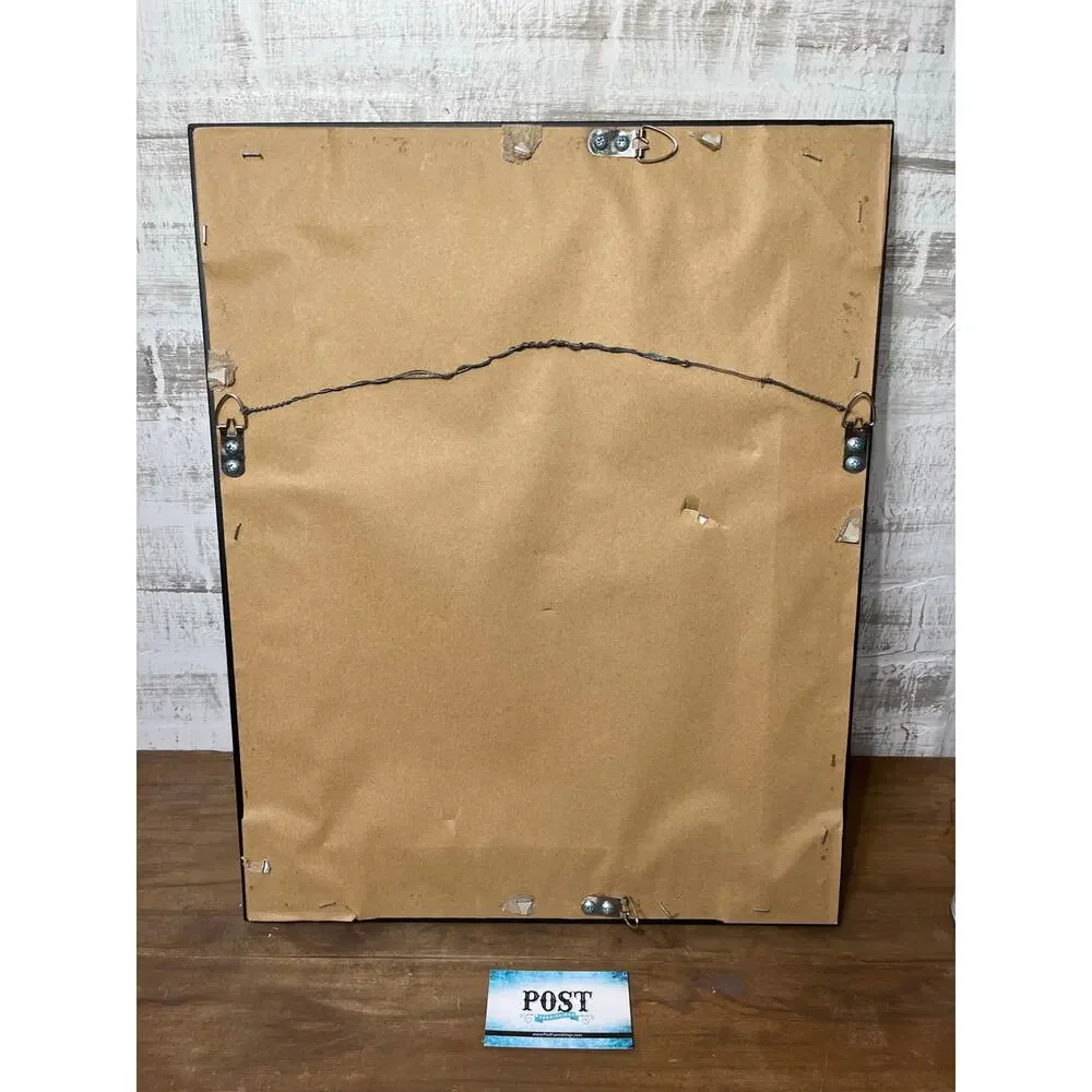 Black Distressed Mirror